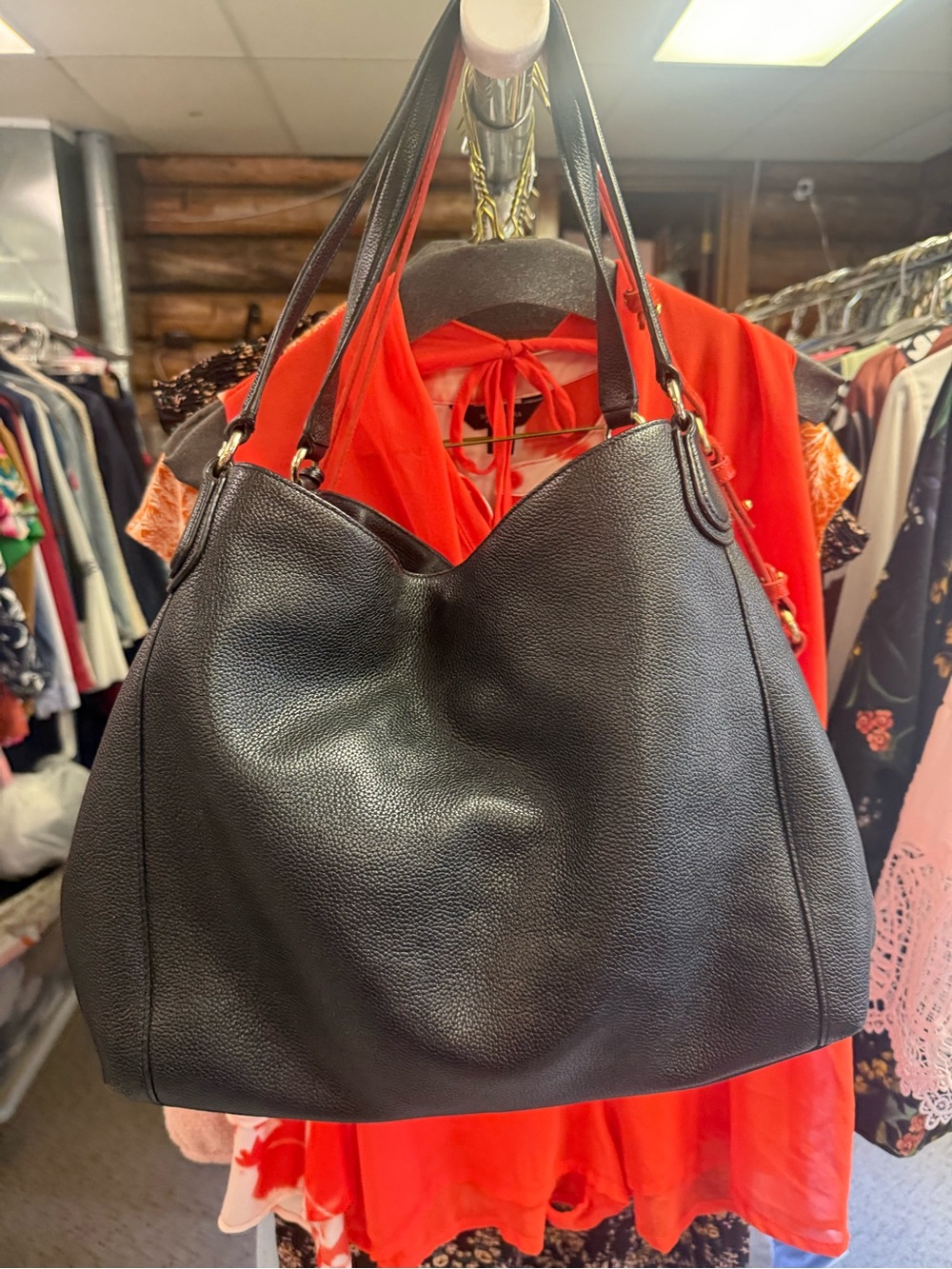 🖤GUC Coach Black Leather Shoulder Bag - Picture 8 of 15